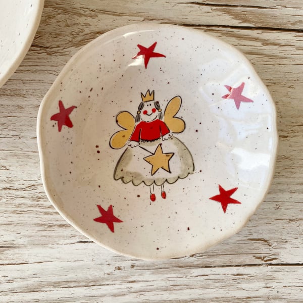 Handmade Ceramic Fairy Trinket Dish