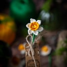 Daffodil Crochet Bookmark - Petite Edition