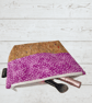 Makeup bags purple spots and cork  - Image 6