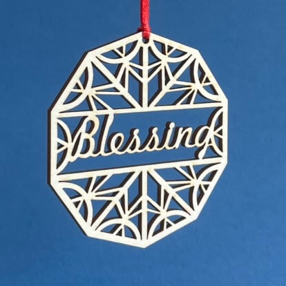 'Blessing' bauble (small)