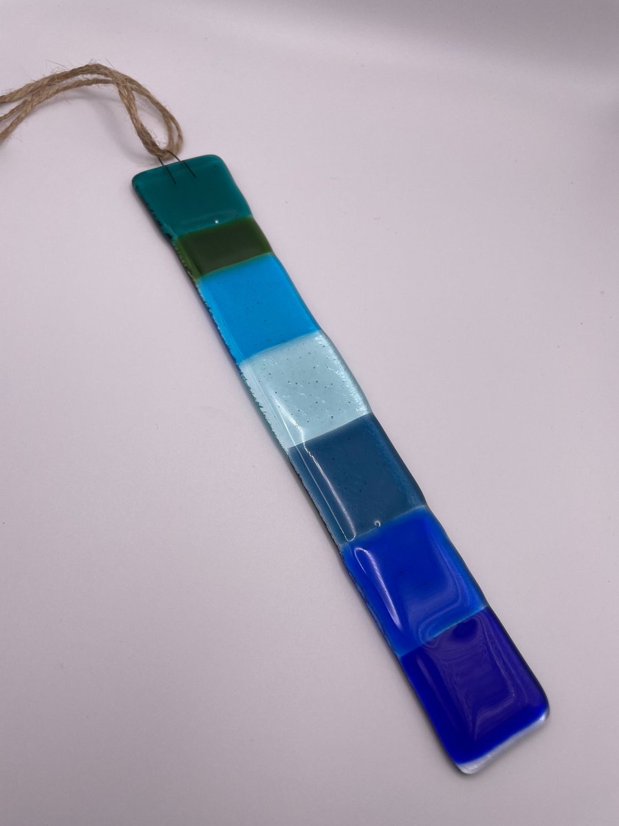 Handmade Suncatcher (shades of blue)