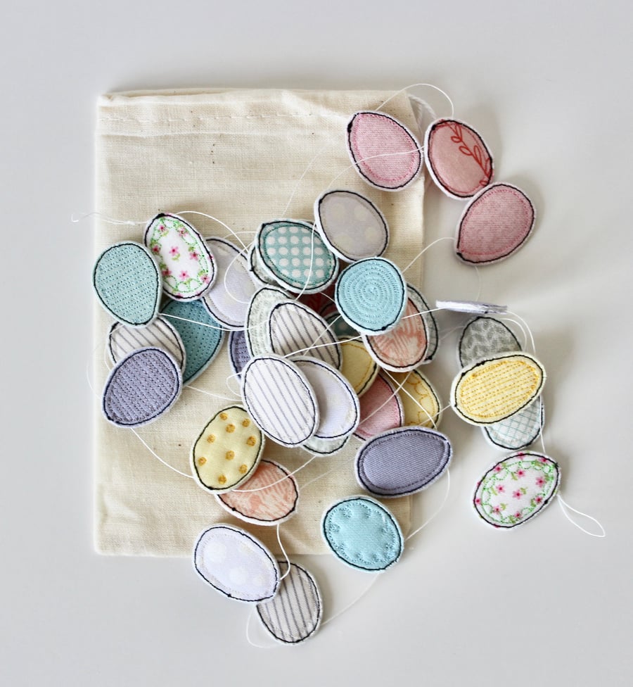 Special Order for Jenny - 'Egg Garland Number One' - Hanging Decoration