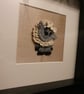 Crocheted sheep picture - "Barney"