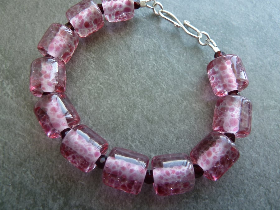 lampwork glass artisan bracelet