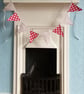 Red and White Miniature Bunting – 8 Flags - Image 2