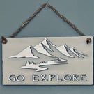 Wooden 3D sign
