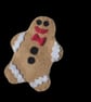 Handmade Gingerbread man brooch - Image 5