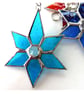 Colourful Crystal Star 6-point Suncatcher Stained Glass Colour choice - Image 6