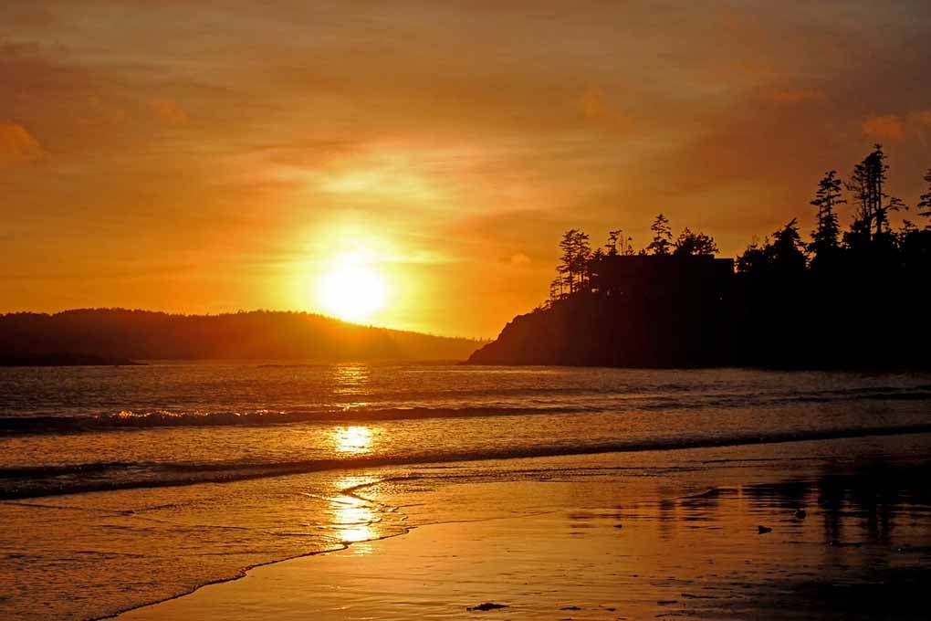 Sunset Tofino Long Beach Vancouver Island Canada Photograph Print
