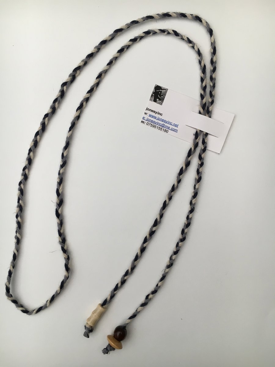 Hand-plaited wrap necklace (number 10)