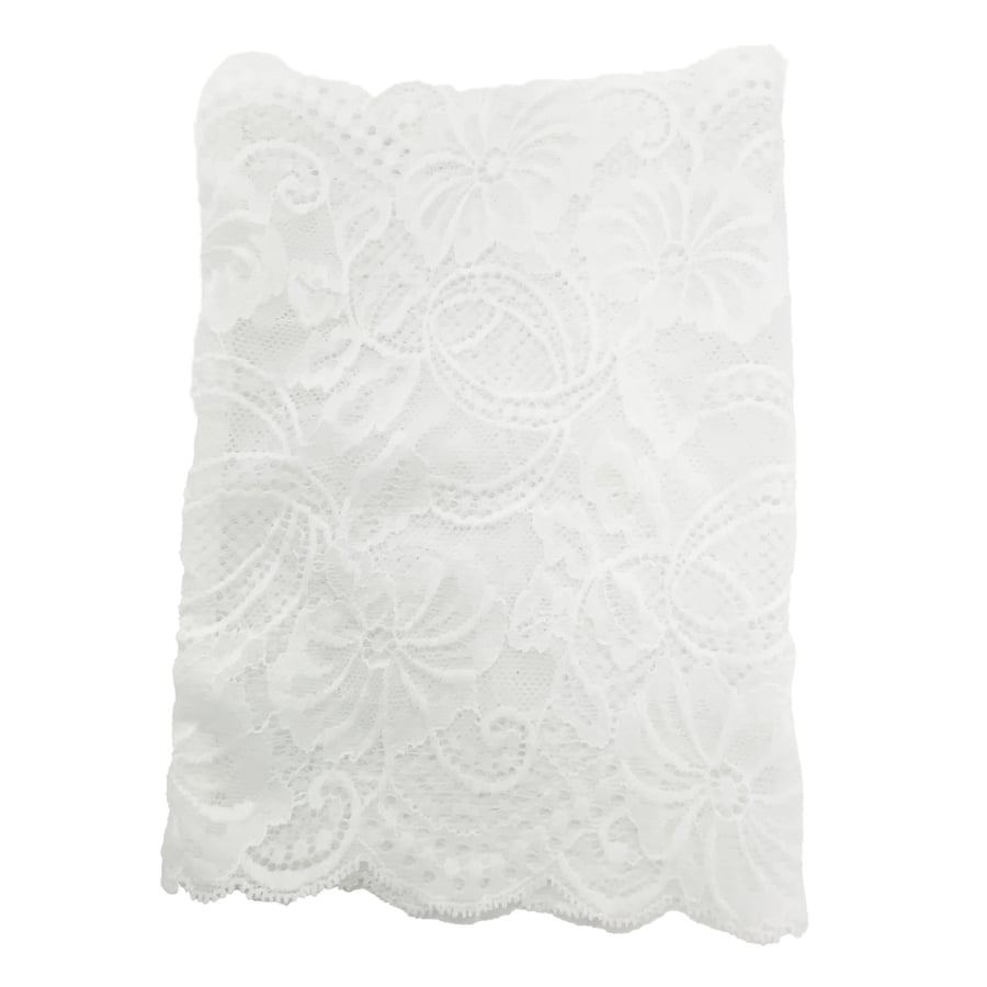 Unlined and LINED 7" White Lace Free Style Libre- PICC Line Covers Cancer Chemo