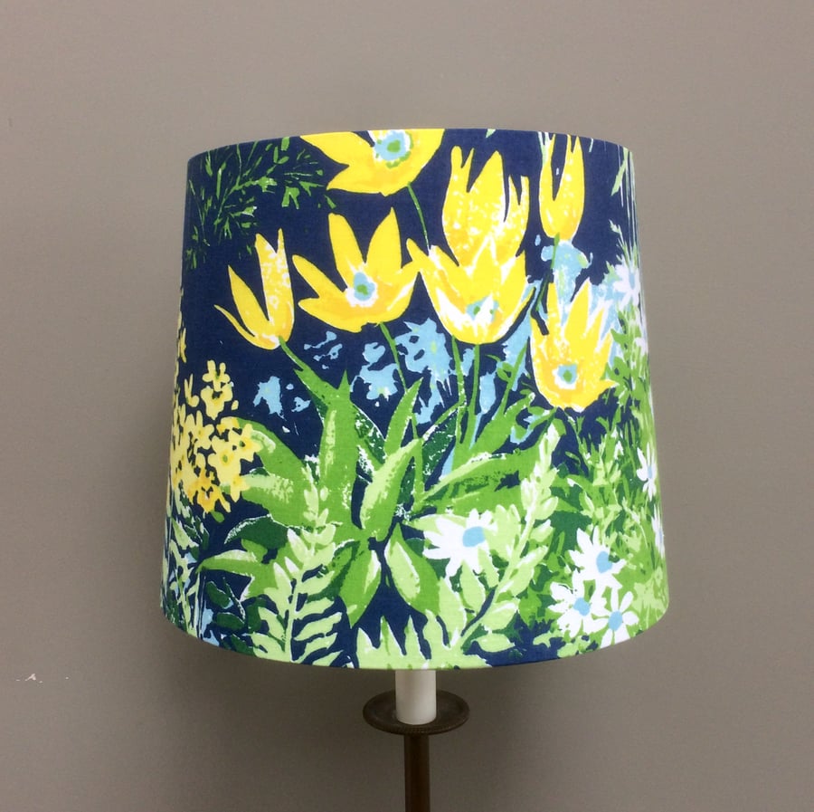 Large Floral Coralee Warner Greeff Scandi style Fabric 30cm or 35 cm w Lampshade