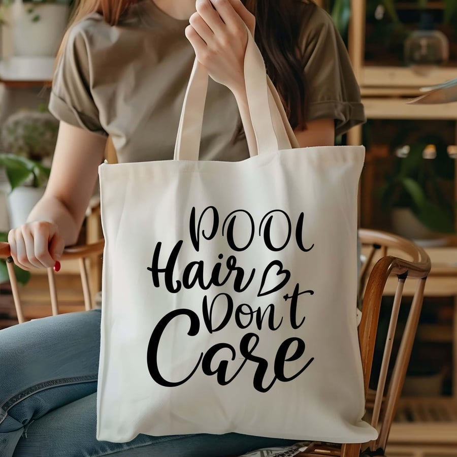 Poolside Tote Bag, Pool Hair Bag, Beach Bag, Holiday Bag, Swimming Pool Bag