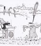 'The Rave' an A4 sized original artwork - Image 1