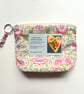 Liberty print zipped make up bag, with water repellent lining - Image 3