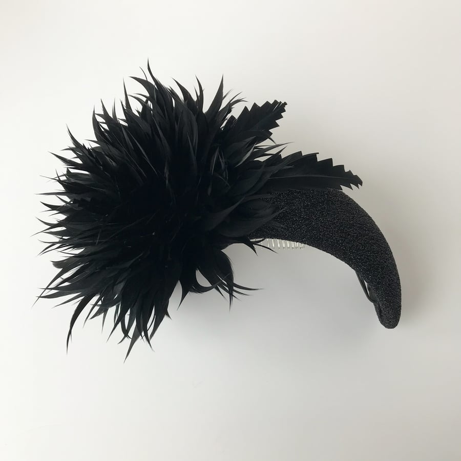 Womens Black Headband Hat