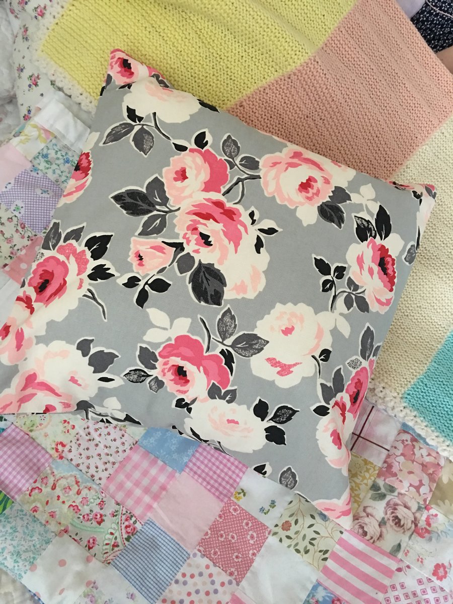 Cath Kidston  Paper Rose fabric cushion cover  