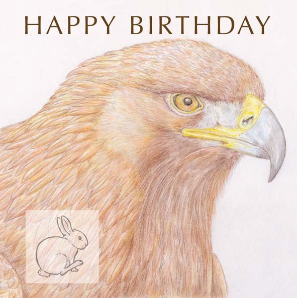 Golden Eagle - Birthday Card