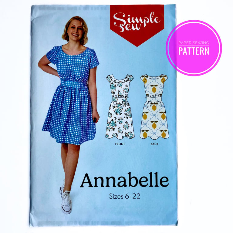 Paper Sewing Pattern, Annabelle Dress,  New and Unopened