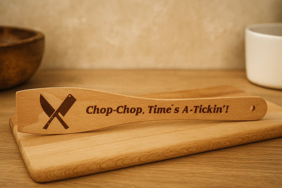 Engraved Wooden Spatula