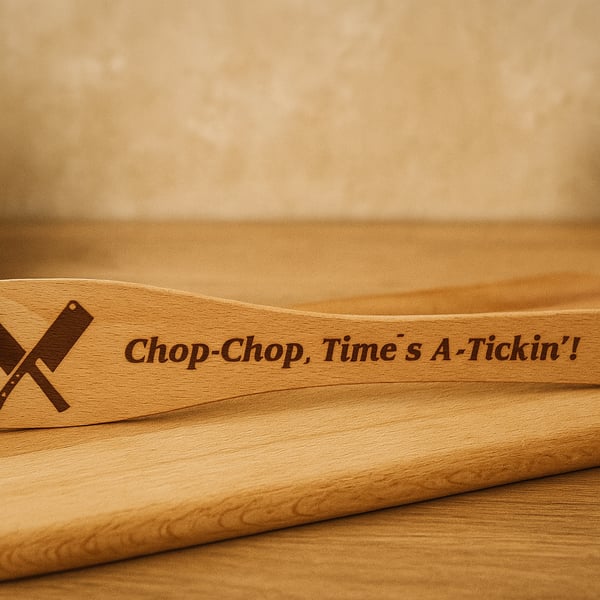 Engraved Wooden Spatula