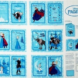 Frozen Winter Magic Cotton Quilting Fabric Book Panel - Springs