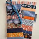 Quilted patchwork, padded glasses case