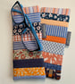 Quilted patchwork, padded glasses case