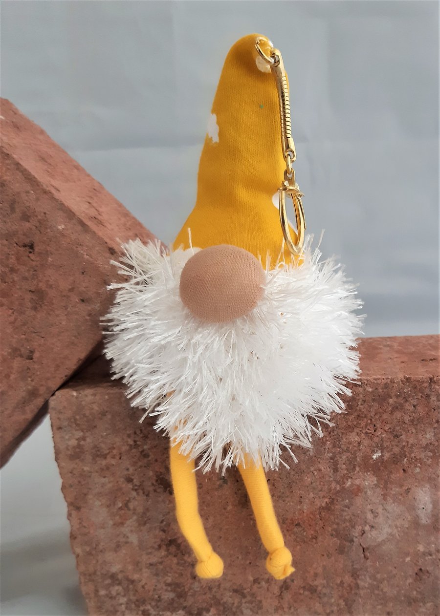 Lavender Scented Gnome Keyring - White Beard