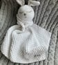 Hand Knitted ‘Snuggle Bunny’ Baby & Toddler Comforter - Image 3