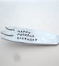 Stamped Pastry Fork, Happy Forking Birthday - Image 1