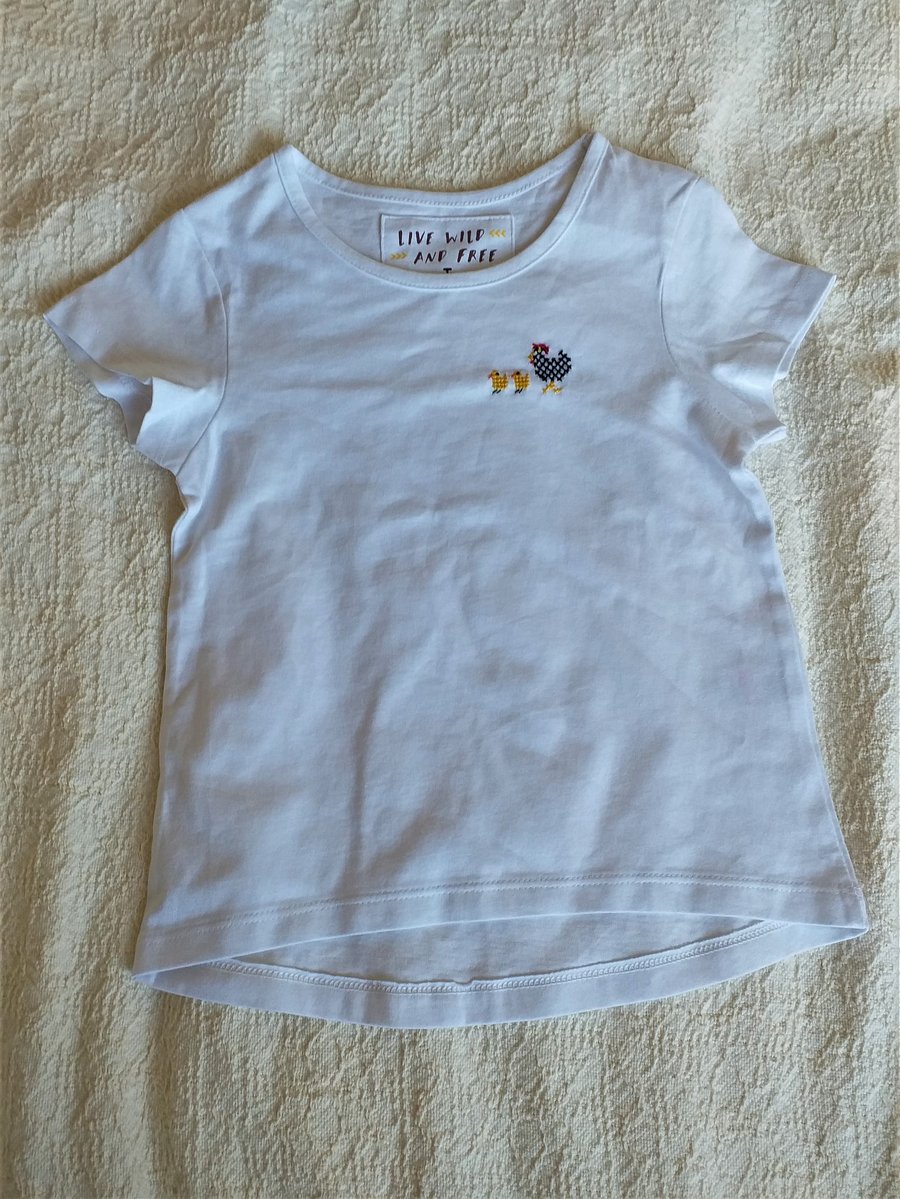 Hen and Chicks T-shirt Age 4