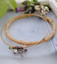 Sari bangle charm bracelet set with key (olive) - Image 2