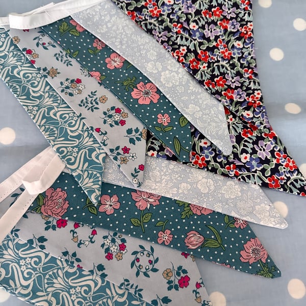 Liberty Fabric Bunting, Banner, 