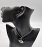 Tallin Seashell Fused Glass Pendant with Real Platinum Lustre Motif - Image 7