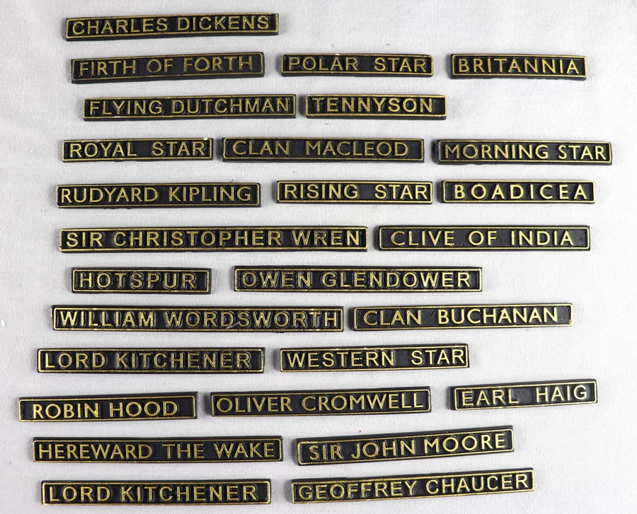 B R  Loco railway nameplates page 1