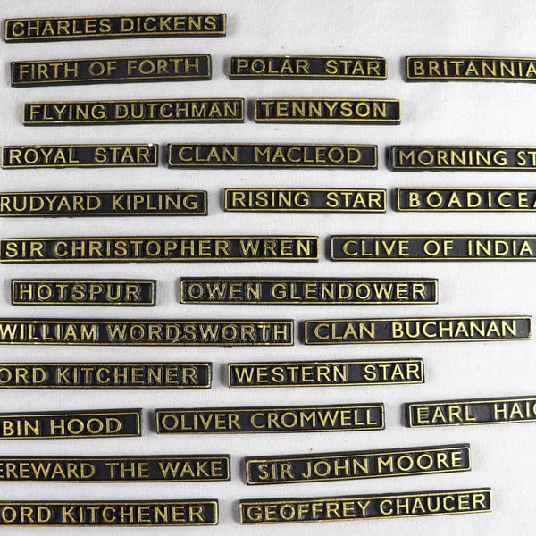 B R  Loco railway nameplates page 1