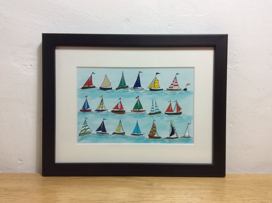 The Regatta - framed print