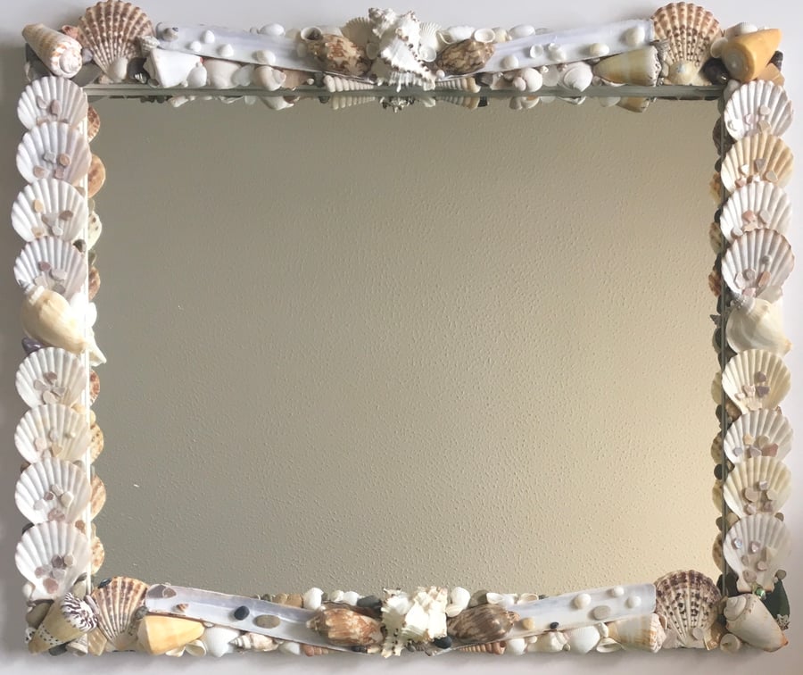 Scallop Shell Mirror UK only