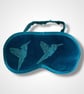 Teal Hummingbirds Velvet Lavender Infused Eye Mask - Image 2