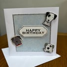 Handmade Dog Birthday Card