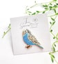 Hand-painted Bird Brooch - Image 1