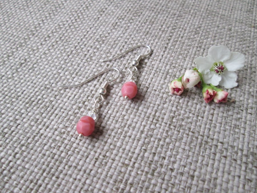 Blossom Earrings with Swarovski crystal, SALE