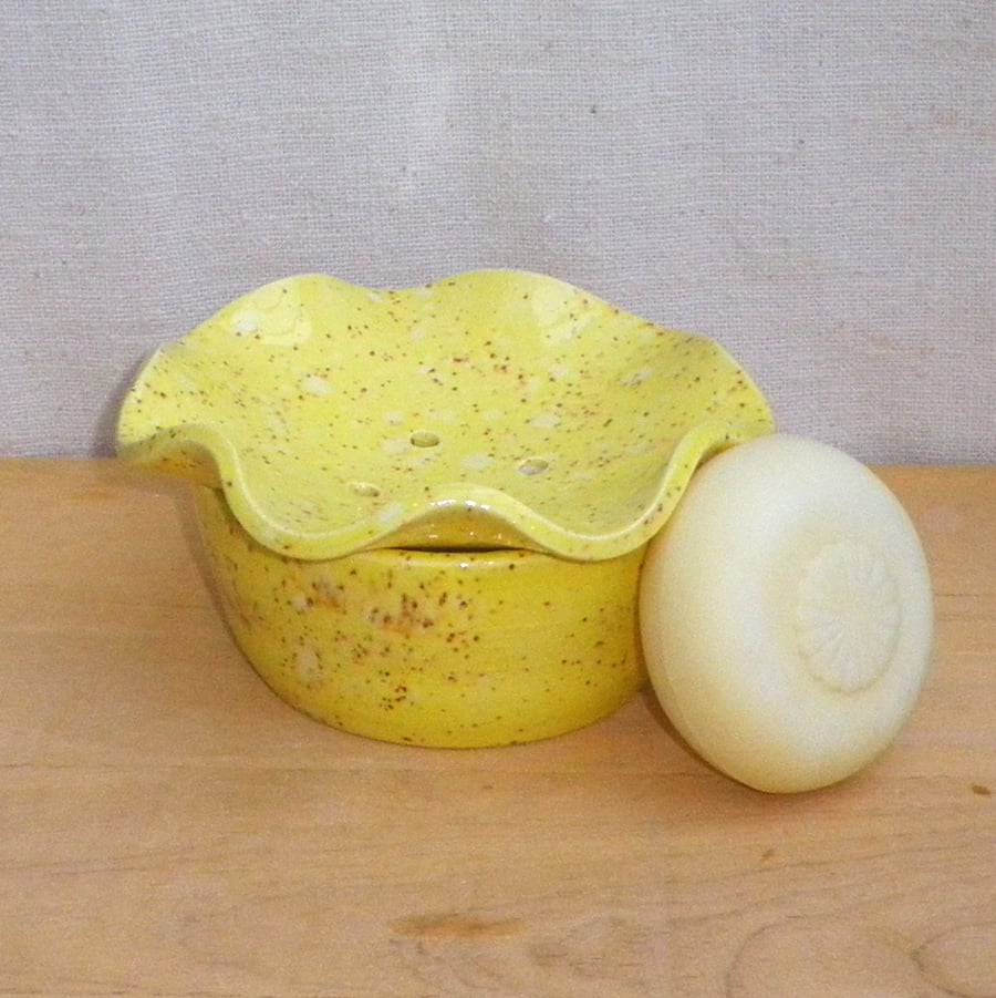 Soap dish or tea bag tidy hand thrown pottery soapdish