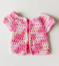 CROCHET PATTERN PDF Baby Pink Cardigan for Doll - Image 4