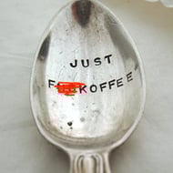 Rude sweary coffeespoon, Just F-ckoffee