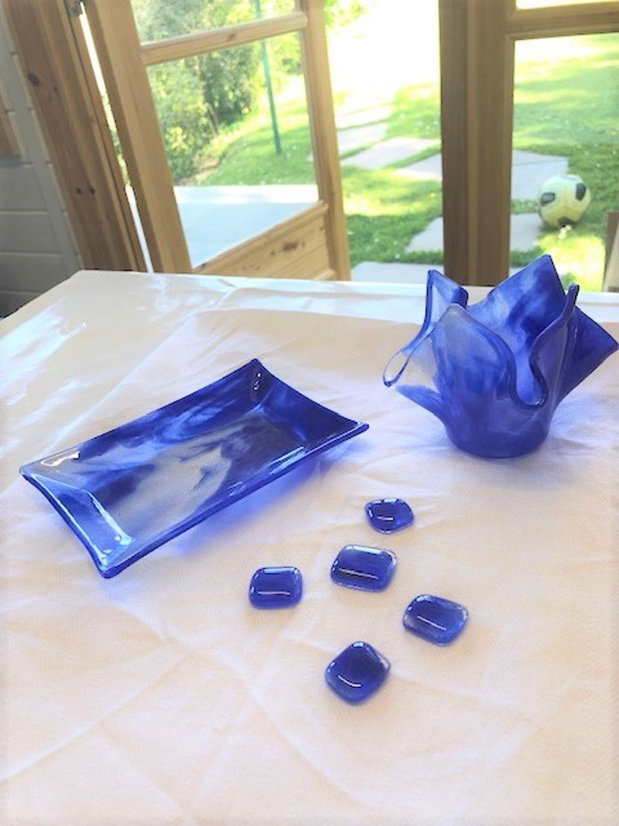 Soap dish, toothbrush holder and matching pebbles Folksy