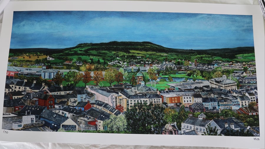 Limited Edition Giclee Print of Enniskillen, Fermanagh (large)