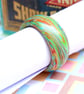 Fancy Marbled Emerald and Golds Ring - Handmade - Size S - Image 3