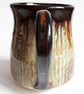 Mug Patterned Brown Glazed  - Hand Thrown Stoneware Ceramic Mug  - Image 4